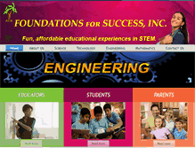 Tablet Screenshot of foundations4success.info